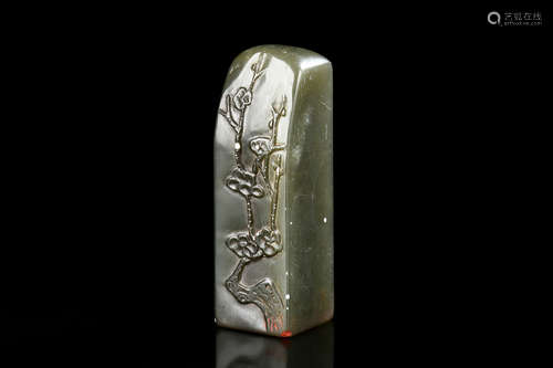 SHOUSHAN SOAPSTONE CARVED STAMP SEAL