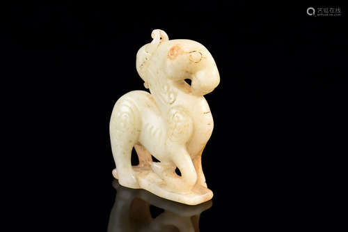 JADE CARVED 'CAMEL' FIGURE