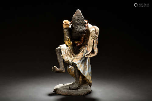 SHIWAN PORCELAIN SCULPTURE OF BODHIDHARMA