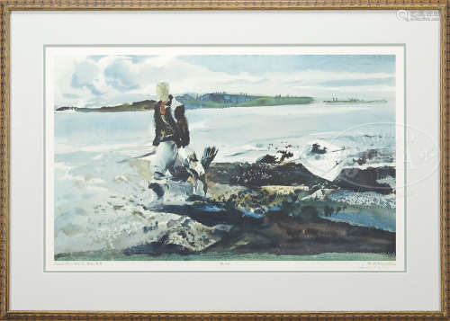 ANDREW NEWELL WYETH (American, 1917-2009) COLLECTION OF FIVE SIGNED PRINTS.