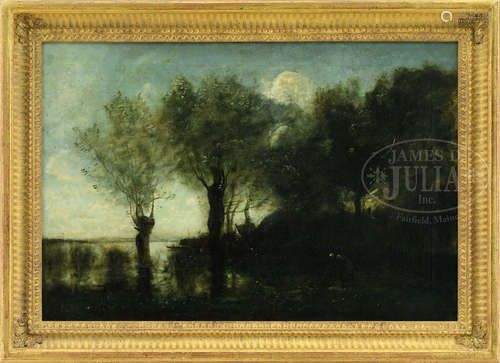 MANNER OF CAMILLE COROT (French, 19th century) BARBIZON LANDSCAPE.