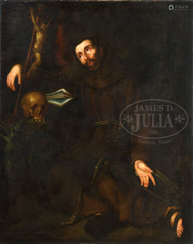 ITALIAN SCHOOL (17/18th century) ST. FRANCIS OF ASSISI.