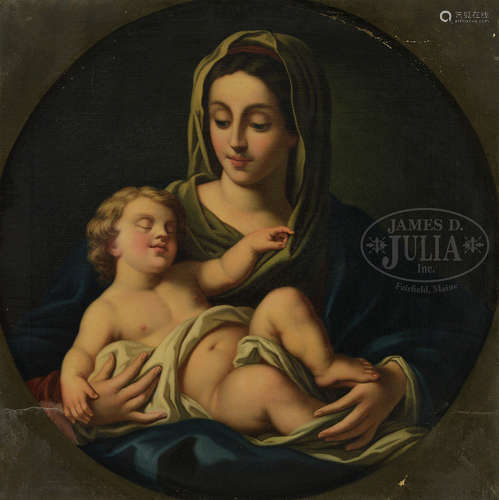 ENGLISH SCHOOL (19th Century) MADONNA AND CHILD.