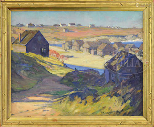 GERTRUDE FISKE (American 1878-1961) “THE OLD COVE, OGUNQUIT”.