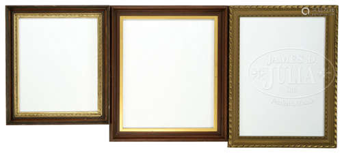 SIX ANTIQUE LARGE FORMAT FRAMES.