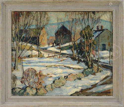 WILLIAM LESTER STEVENS (American, 1888-1969) “WINTER HOMESTEAD”.