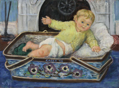 WALDO PEIRCE (American, 1884-1970) “THE BABY”.