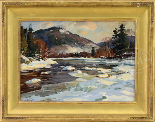 ALDRO THOMPSON HIBBARD (American, 1886-1972) “BRANCH OF THE WEST RIVER”.