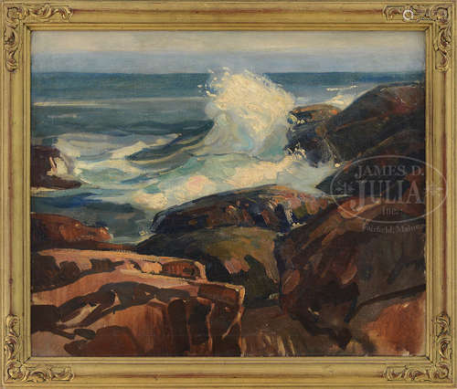 WILLIAM LESTER STEVENS (American, 1888-1969) BASS ROCKS, GLOUCESTER, MASS.