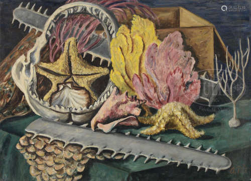 ALZIRA BOEHM PEIRCE (American, 1908-2010) RELICS FROM THE SEA.