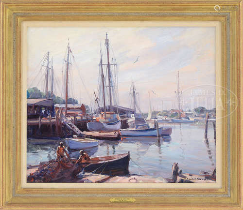 EMILE ALBERT GRUPPE (American, 1896-1978) “MORNING, SMITH COVE, GLOUCESTER.