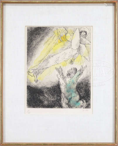 MARC CHAGALL (French, 1887-1985) “VISION OF ISAIAH”.