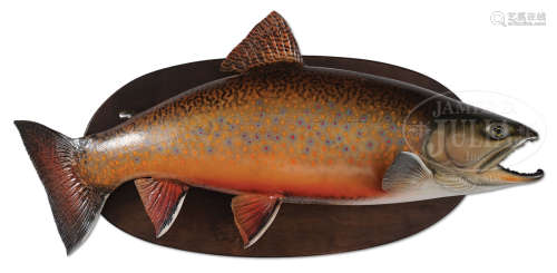 DAVID FOOTER BROOK TROUT TROPHY MOUNT.
