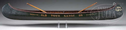 RARE EARLY OLD TOWN CANOE COMPANY DISPLAY SAMPLE, CIRCA 1912-1915.