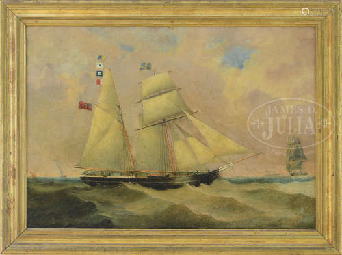 UNSIGNED (English, 19th Century) PORTRAIT OF THE TWO-MAST SCHOONER “MARY”.