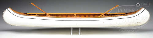 RARE E.M. WHITE CANOE COMPANY SAMPLE CANOE.