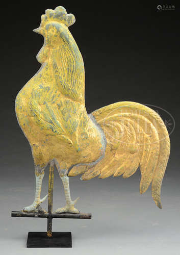 ROOSTER WEATHERVANE ATTRIBUTED TO CUSHING.