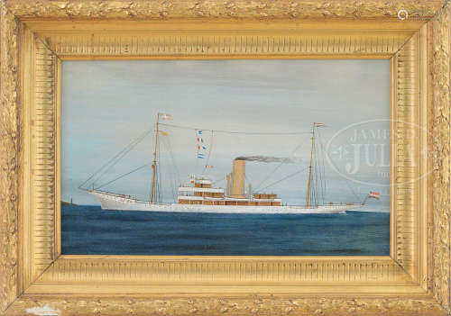 UNSIGNED (20th Century) SHIP PORTRAIT OF THE YACHT “MISS NELL”.