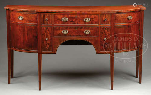 FEDERAL INLAID MAHOGANY SIDEBOARD.