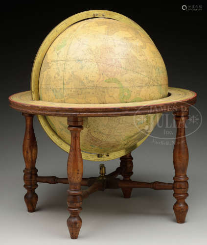 LORING’S CELESTIAL GLOBE ON STAND.