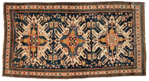 FINE THREE EAGLE KAZAK RUG, NORTH CAUCASUS.