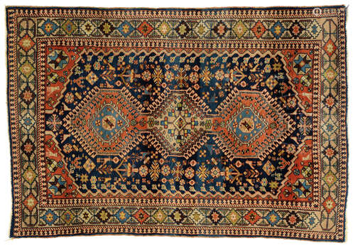 SOUTH PERSIAN ORIENTAL SCATTER RUG.