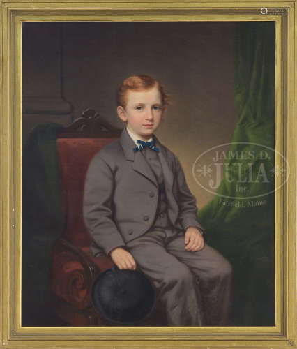 JAMES SULLIVAN LINCOLN (American, 1811-1888) PORTRAIT OF ARTHUR WHITING PIERCE.