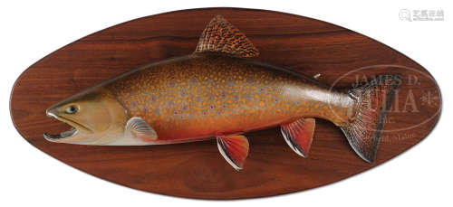 DAVID FOOTER BROOK TROUT TROPHY MOUNT.