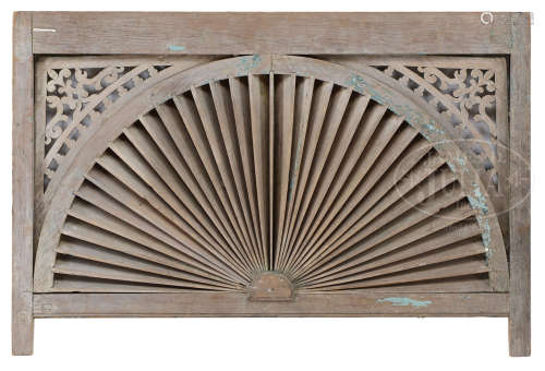 CARVED VICTORIAN LOUVERED SKYLIGHT.