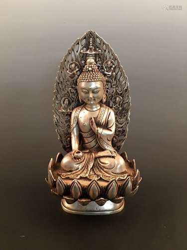 Chinese Silver Buddha