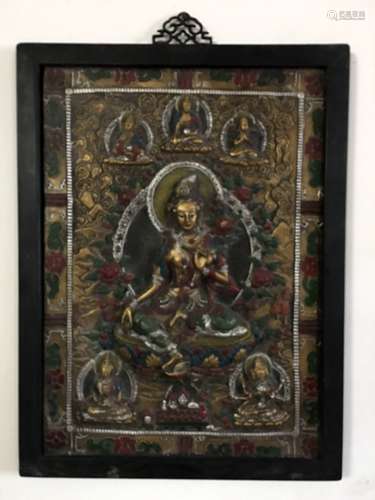 Fine Tibetan Bronze Thangka