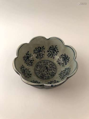 Chinese Blue Glazed Bowl