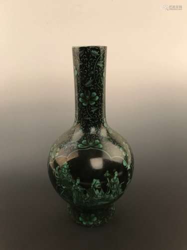 Chinese Green Glaze Vase