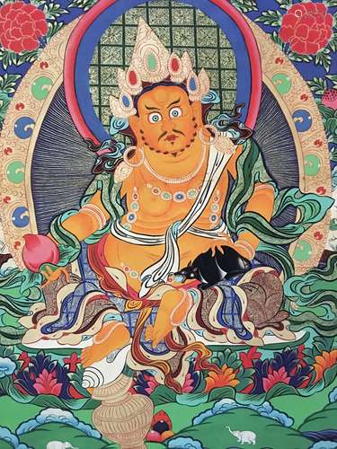 Fine Tibetan Water Color Thangka Painting