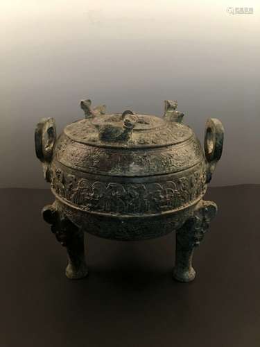 Fine Chinese Han Bronze Vessel