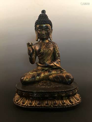 Chinese Gilt Bronze Buddha