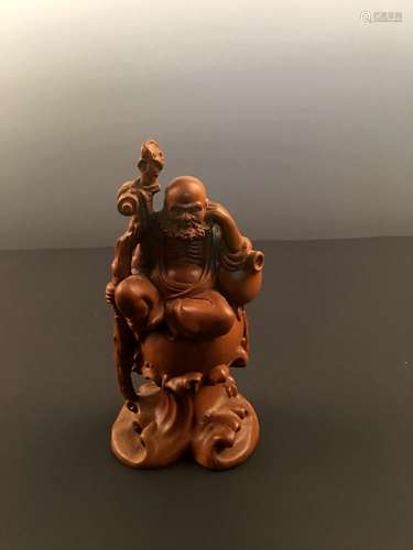 Fine Chinese Boxwood Carving