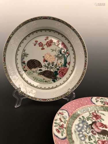 Chinese Famille Rose Plate