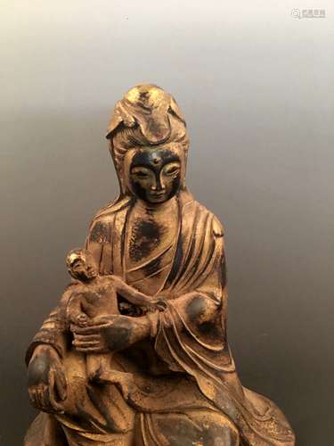 Chinese Bronze Guanyin