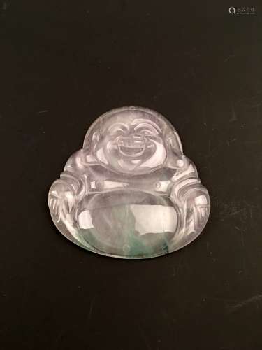 The Ice Jadeite Buddha Pendant