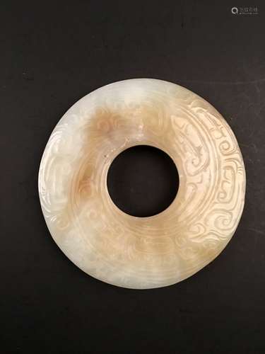 Westenzhou White Jade Bi