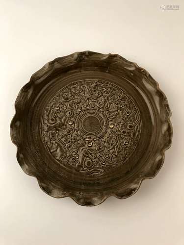 Chinese Celadon Glazed Plate