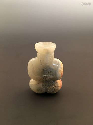 Han White Jade Figure