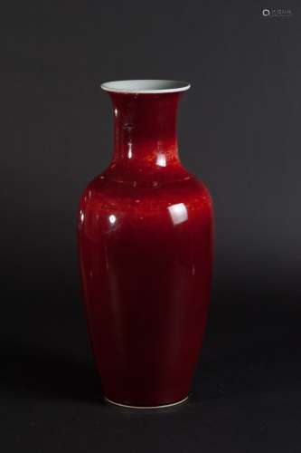 郎红釉观音瓶