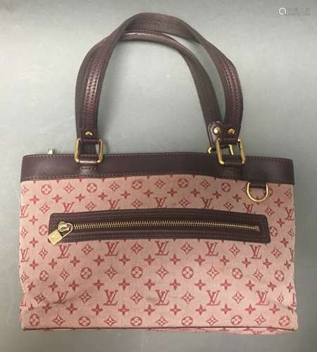 preowned authentic Louis Vuitton red monogram bag