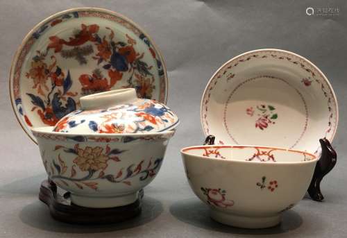 4 Chinese export porcelain wares, Qing dynasty