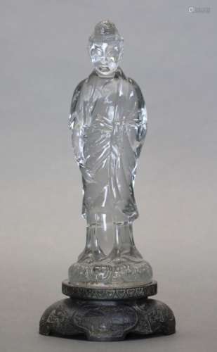 Chinese crystal/glass carving of a Guanyin
