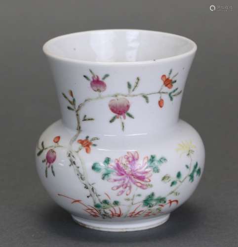 Chinese famille rose porcelain zhadou, Qing dynasty