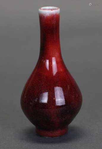Chinese copper red porcelain vase, Republican period