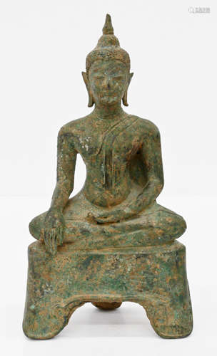 Thai Verdigris Bronze Buddha